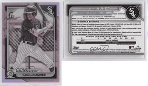 2024 Bowman Chrome Prospects Pearl Refractor Abraham Nunez #BCP-56