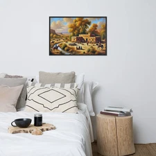 Whispers of the Southwest Framed Art Dodefy Black Large Frame 24” x 36”