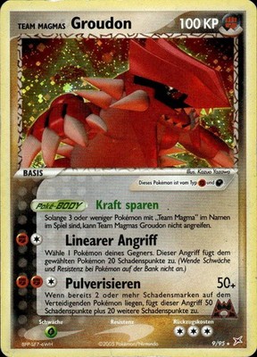 Pokemon TCG Team Magmas Groudon EX Team Magma vs Team Aqua 9