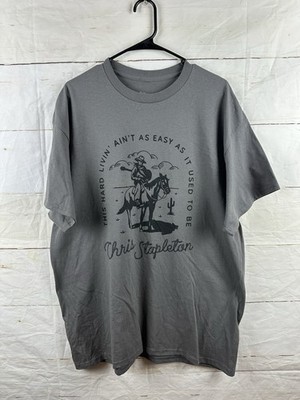 Chris Stapleton T-Shirt Size XL This Hard Livin Aint As Easy As It Used To Be
