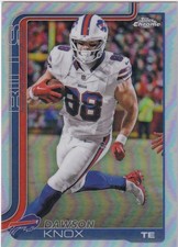 2025 Topps Chrome Football Dawson Knox #33 Bills
