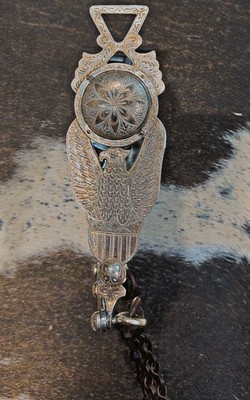 Absolutely Stunning EG Eagle Shield Horse Bit Kangaroo Reins ￼