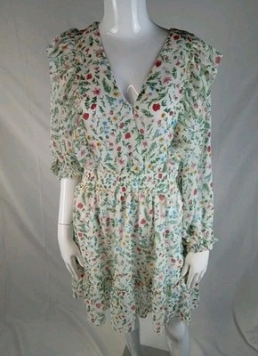 Pepe Jeans Damen Flowerprint Mini Dress Blumenmuster Minikleid Dina