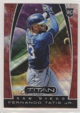 2019 Panini Chronicles Titan Ruby Wave Prizm 133/199 Fernando Tatis Jr #3 02ti