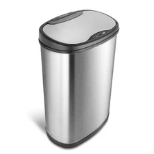 Nine Stars Motion Sensor Automatic Kitchen Trash Can, 13-Gallon Stainless Steel