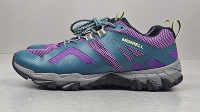 Merrell Trail Shoes Womens 9.5 Purple Royal Dragonfly Outdoors Hiking Sneakers