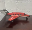 Vintage 1979 Tonka Red Lear Jet Metal Toy Airplane