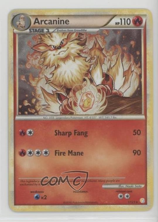 Arcanine Pokémon HeartGold & SoulSilver #1 2010