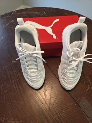 Size 10 - Puma Meza White Silver