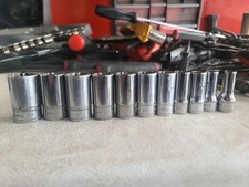  Snap-on 11pc 3/8 Drive Metric 12 POINT SEMI ...