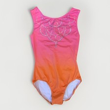 Pink And Orange Adult Medium AM Gymnastics Dance Leotard