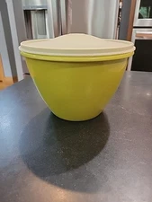 Vintage Tupperware RARE Avocado Green Crisp It 679-17 Lettuce Salad Keeper + Lid