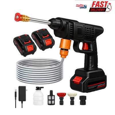 #ad Portable Cordless Electric High Pressure Water Spray Gun Car Washer Cleaner Tool $22.49