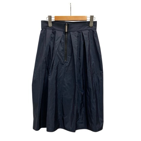 Maison Ullens Navy Cotton Blend Flare Skirt Size 42 AB Condition View 2