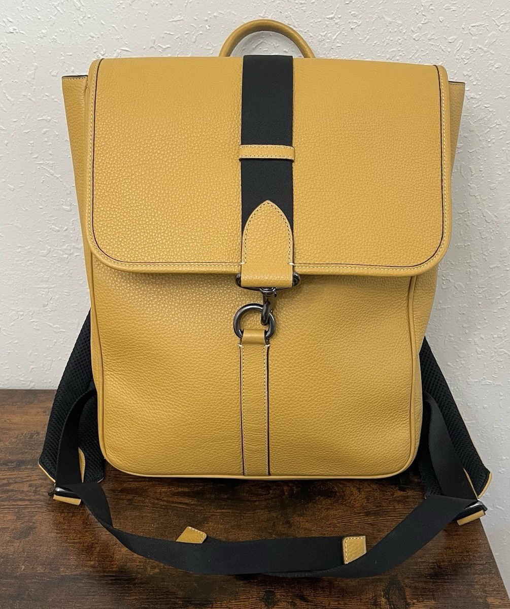 EUC Coach Blaine Backpack Pebble Leather HTF Yellow EUC Coach Blaine Backpack Pebble Leather HTF Yellow