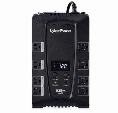 CyberPower 825VA Intelligent LCD UPS Battery Backup Surge Protector 450W
