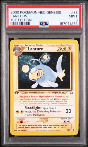 Lanturn (1st Edition) graded PSA 9 for sale on eBay