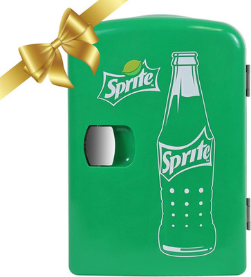 Sprite Mini Fridge - 6 Can Refrigerator for Bedroom Office, Portable Table Top B