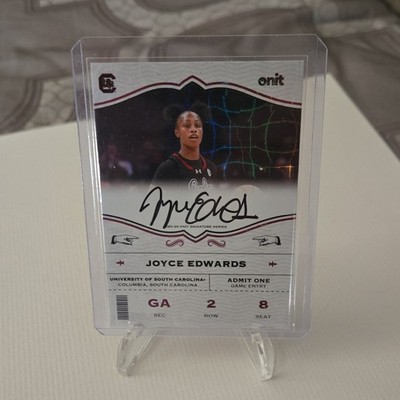 2024-25 Onit Athlete Joyce Edwards Gamecocks #S-4 Signature Series Auto /10