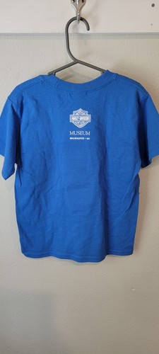 Harley-Davidson Museum XS youth Blue – #1 Stars & Stripes Logo – New with Tags - Picture 5 of 8