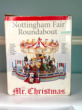 NEW in box VTG Mr. Christmas Nottingham Fair Roundabout Animated Carousel