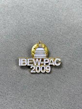  IBEW LOCAL PAC 2009 UNION LU LAPEL PIN INTERNATIONAL ELECTRICAL WORKERS 
