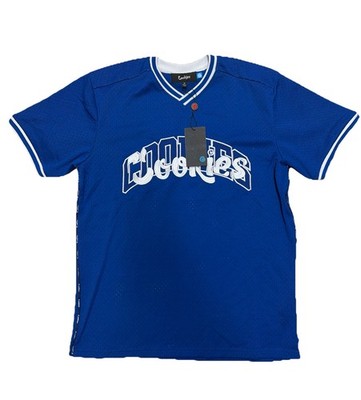 Berner Cookies SF Blue White Mesh Baseball Jersey Men s Size Medium RARE NWT  D