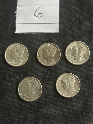 Mercury Dimes Bu (5)