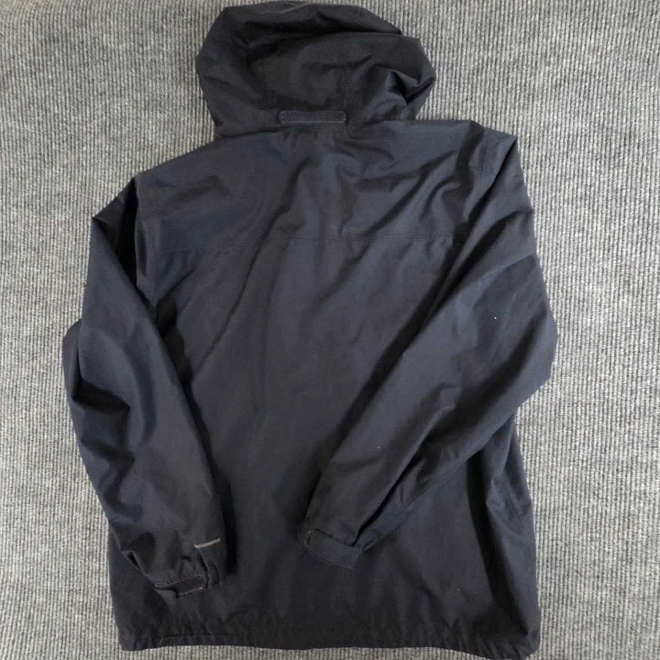 Eddie Bauer Hombres T2XL Azul Marino Capucha Impermeable Chaqueta de Lluvia Abrigo Foto 2 de 4