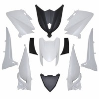 Karosserie-Verkleidung FüR Yamaha 530 Tmax 2012-2014, GläNzend Weiß (11-Teili