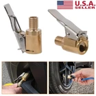 2 Pack Tire Air Chuck, Locking Quick Connect Inflator Hose Adapter, No Lea