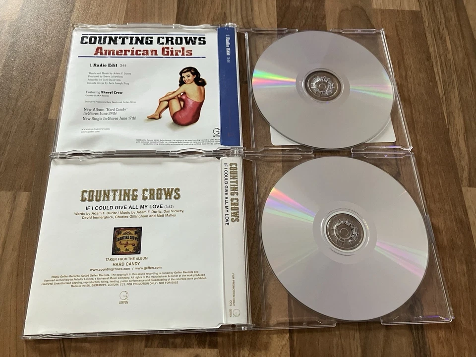 Counting Crows ‎4 promo CD Singles Accidentally In Love American Girls + 2 Shrek - Image 3 of 4