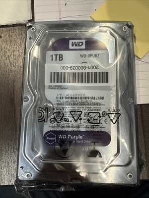 Western Digital WD10PURZ 1TB Hard Drive SATA 6 Gb/s 64MB Cache 3.5 Inch
