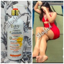 Easy Glow Gluthathione X1 Whitening Vitamin.C Toning Milk Lotion 500ml   