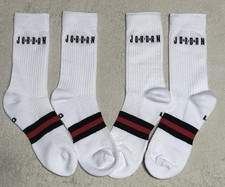 4-Pack Air Jordan Legacy Crew Socks - White - Men's Large 8-12