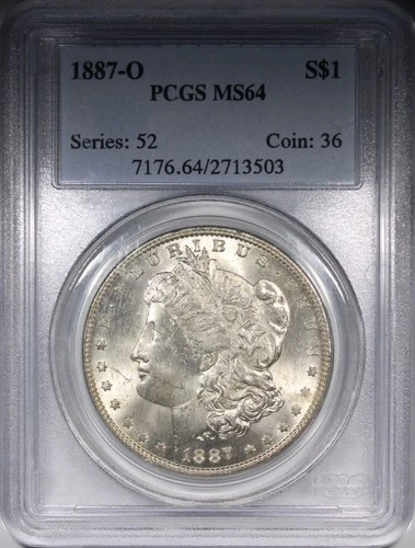 1887-O Morgan Dollar PCGS MS64 Better Date $1 Uncirculated