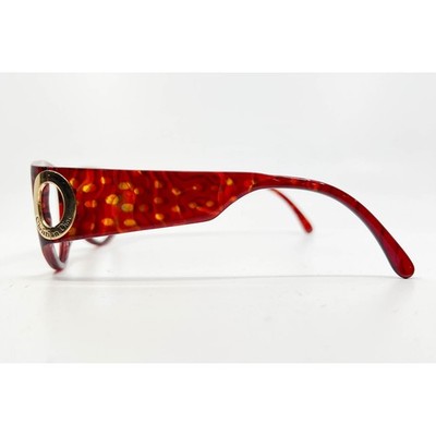 Christian Dior Red Patterned Sunglasses Frames Women Made in