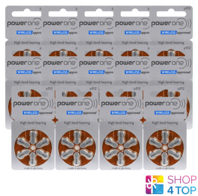 84 Power One Varta 312 PR41 Hearing Aid Batteries Hörgerät 1.45V Zinc Air New