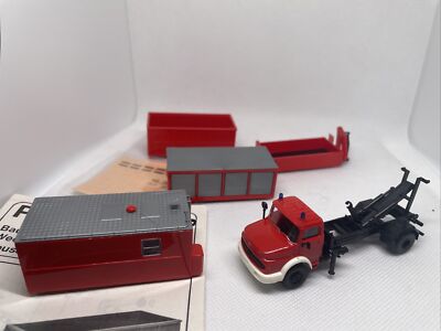 Preiser Feuerwehr  Wechselaufbautenfahrzeug 1116 WAF Anleitung Nassschieber