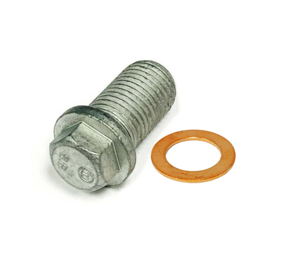 OEM Engine Oil Pan Sump Drain Plug Bolt with Washer Seal for Mercedes 1119970330 - Image 2 of 4