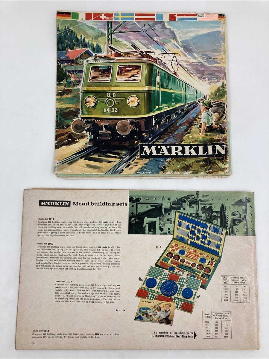 Vintage 1960s Marklin Fine Metal Toys English Catalogs And Vintage 1960s Marklin Fine Metal Toys English Catalogs And