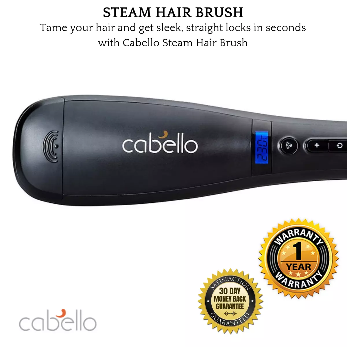 Cabello steam hair clearance brush