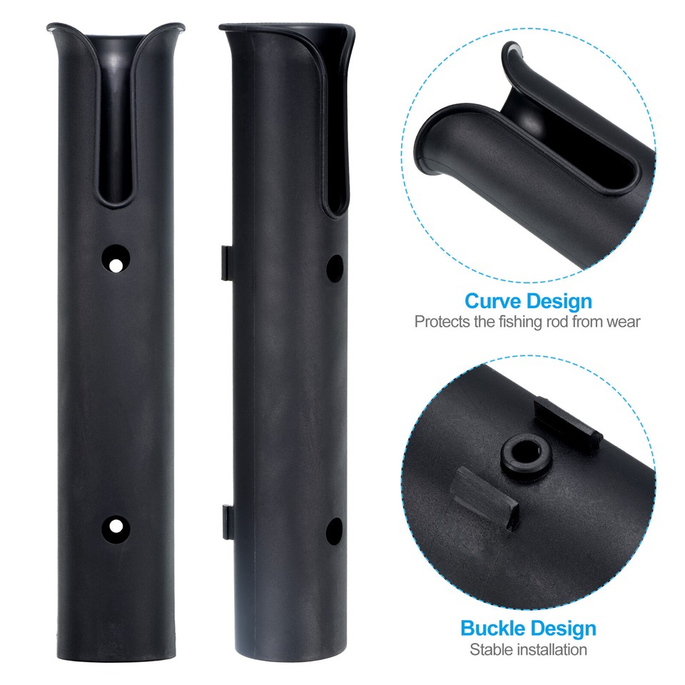 6Pcs Fishing Rod Holder Racks Plastic Boat Pole Bracket Fishing Tube ...