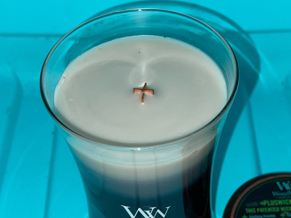 NEW Woodwick Trilogy Fireside Redwood Sandalwood Clove Candle 21.5 OZ