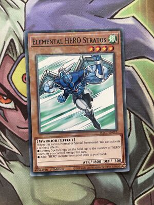 HAC1-DE015 Elementar-HELD Stratos Duel Terminal Foil 1. Auflage NM Yugioh Karte
