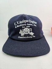 Vintage USA MADE CV Antique Auto Engine Machinery PA Trucker Hat Snapback Cap