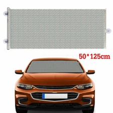 Car Windshield Shade Front Rear Cover Sun Block Window Retractable Roll Visor