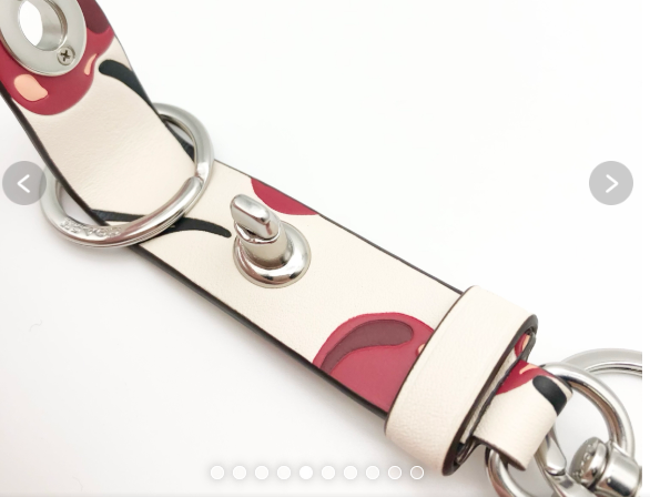Coach Women's Cherry Print Trigger Snap Bag Charm / Key Rain