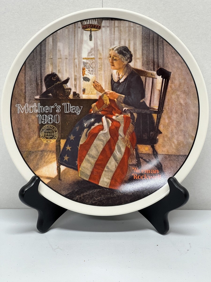 Norman Rockwell Mothers Day Plate 5 Pack Assortment '80 '82 '84
