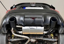 FOX Duplex Sportauspuff je 1x129x106mm schwarz für Subaru BRZ Toyota GT86 2.0l